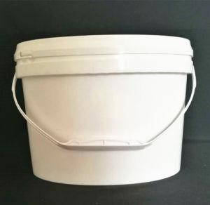3L White Plastic Pail Food Grade Paint Pail / Container / Drum with Airtight Lid