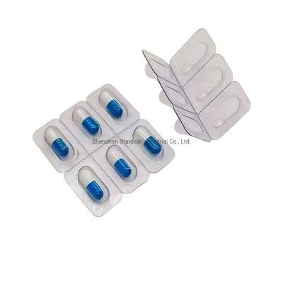Clear Plastic Medication 6 Holes Tray Empty Capsule Blister Pack