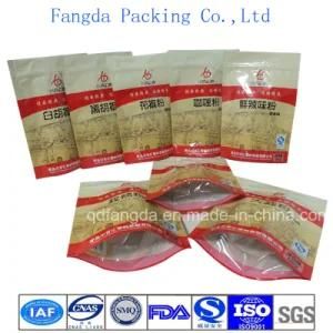 White Pepper Powder Pouch with Recloseable Zipper