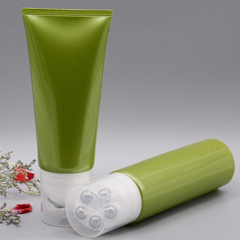 Body Massage Tube with Applicator Cosmetic Packaging Tube Aluminum/Plastic