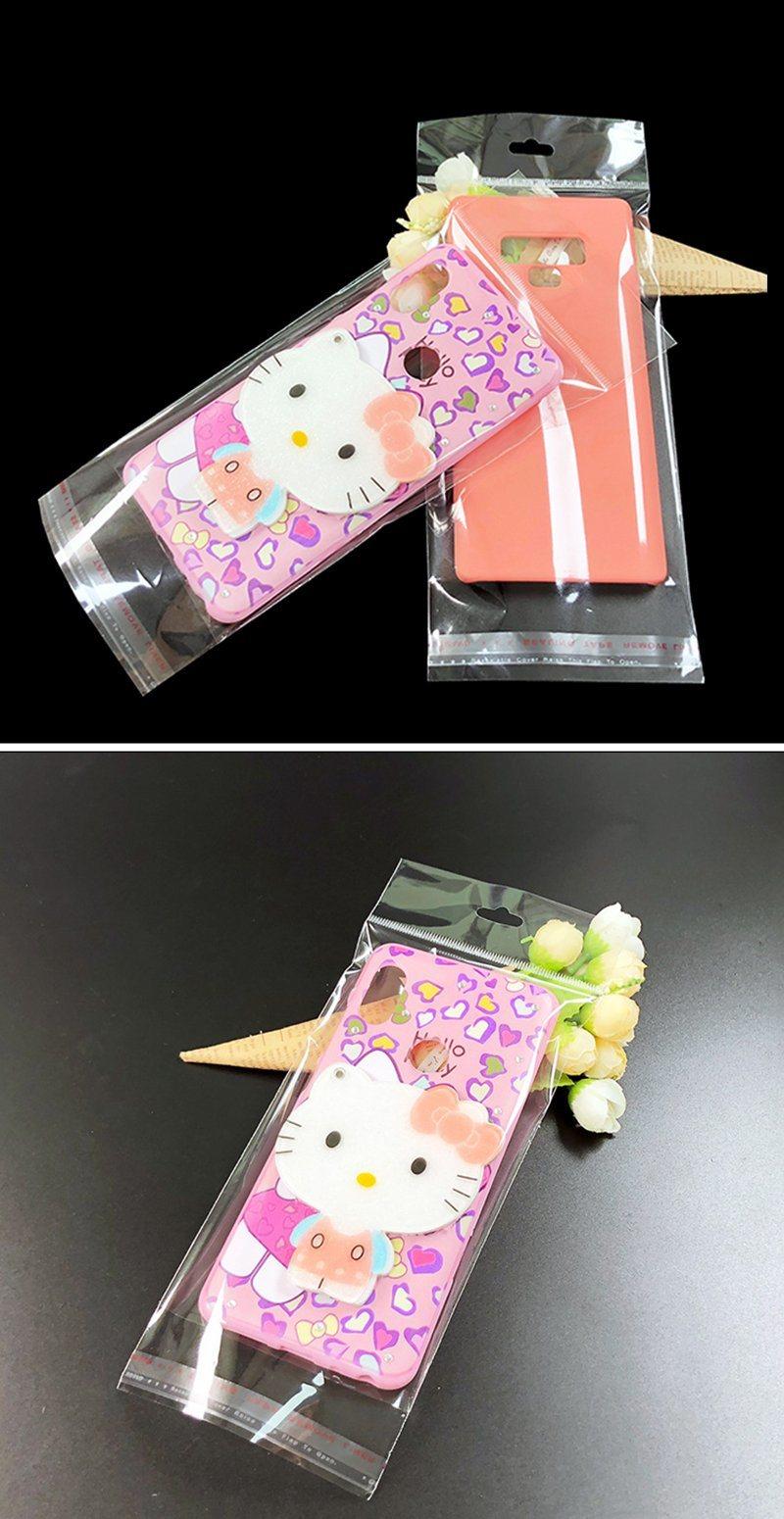 Transparent Hanging Head OPP Plastic Packaging Bag Phone Case