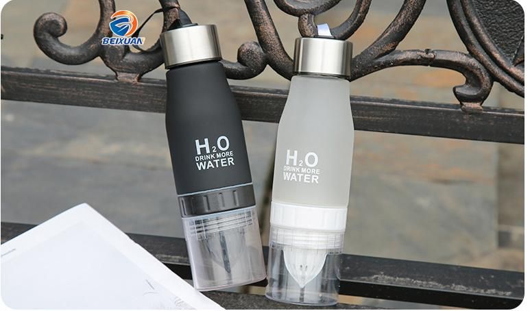 New H2O Drinking Bottle, Hot Sale Plastic Lemon Bottle