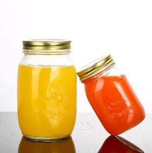 High Quality Customize 150ml Storage Food Metal Lids Clear Round Glass Jars