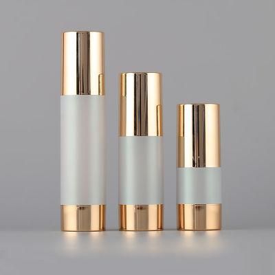 15ml 30ml 50ml Custom Design Cosmetic Packing Round Airless Serum Loiton Glass Perfume Bottle with Pump Sparyer