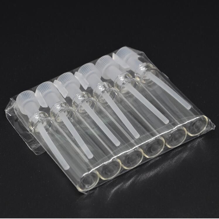 50pieces/Lot 1ml Micro Glass Perfume Bottle Glass Tube Bottle Empty Perfume Bottle Dropper Bottle