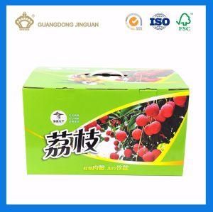 Customized Full Color Printing Rigid Litchi Fruit Packaging Corrugated Carton Box