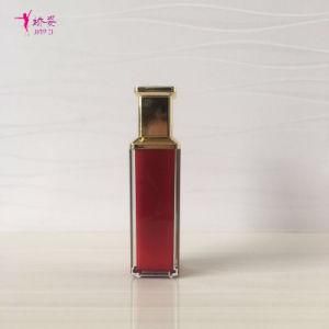 70ml Red Color Square Acrylic Cosmetic Lotion Bottles Plastic Packaging Bottle
