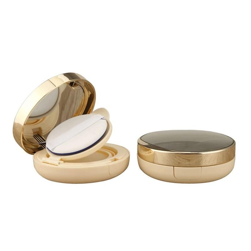 Hot Sale Bb Air Cushion Case Round Champagne Air Cushion Foundation Case Cushion Foundation Packaging Case Bb Cream Container