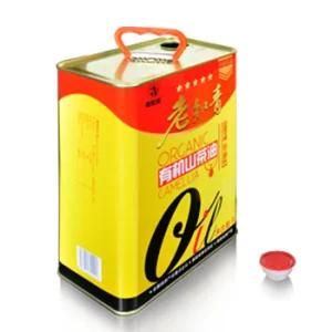 Leakproof Olive Oil Tin Can with Plastic Circle