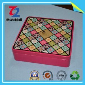 Square Lattice Square Tinplate Tin Box