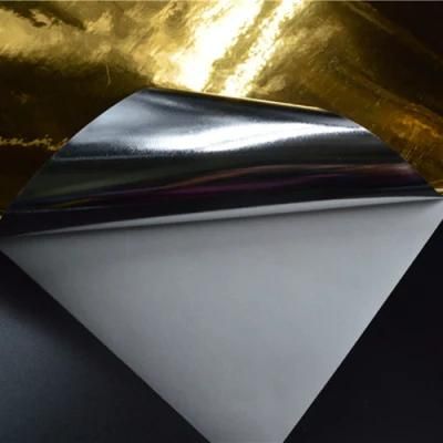 Szjohnson High Quality Self Adhesive Silver Gold Pet Jumbo Roll for Label Printing