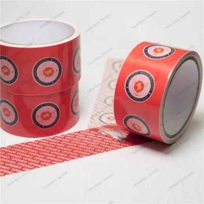 Anti-Counterfeit Packing Tape Transfer Words Security Tapes with Release Paper
