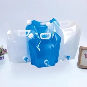 Actearlier Hiking Camping Water Bag Beer Juice Oil Used BPA Free 10L Foldable Water Container Bag with Faucet
