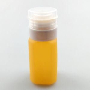 Jumbo Cuboid-Shaped Tsa Approved Leak Proof Food Grade Silicone Cosmetics Bottles, Orange