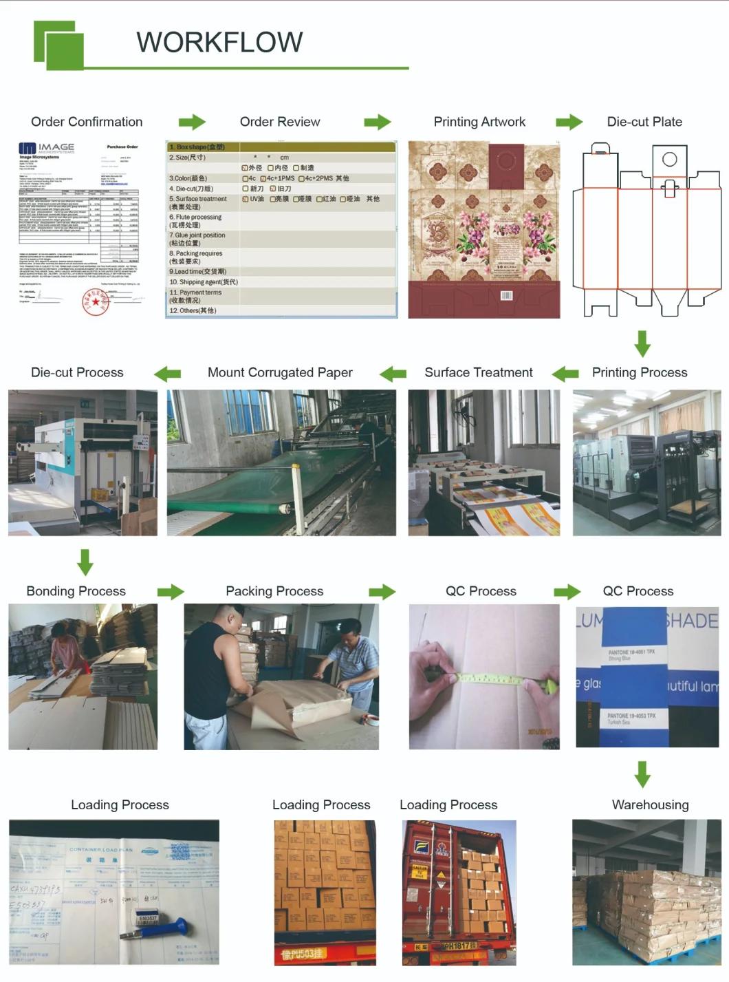 Corrugated Cardboard Printing Box with Handle