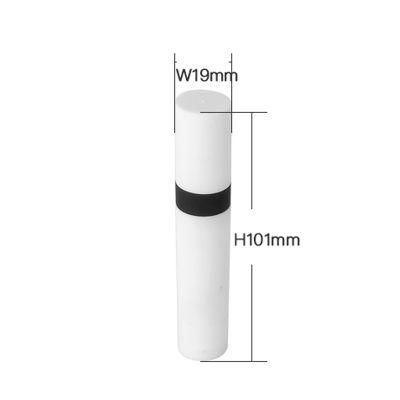 Fashion Hot Sale White 4ml Lip Gloss Tube White Lip Gloss Packaging Custom Packaging Black Top Lip Gloss Tubes with Wands