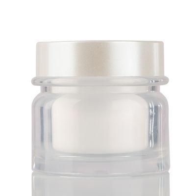 Zy06-047 50ml Skin Care Clear Cosmetic Mini Plastic Acrylic Cream Jar