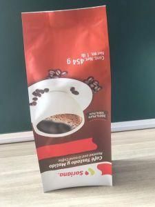 Food Grade Customized Printing Four Side Sealed Aluminium Foil Coffee Packaging Bag