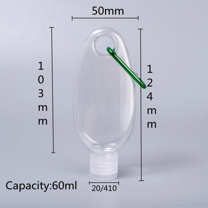 60ml Plastic Flip Top Cap Bottle Forcosmetic Use