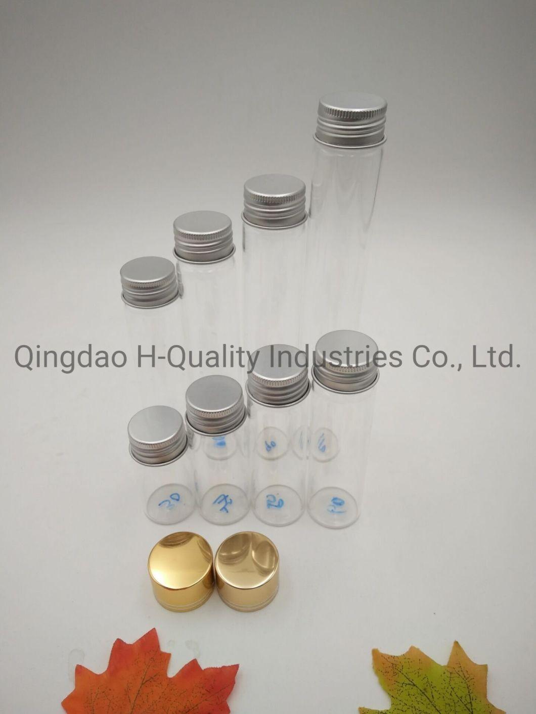 High Borosilicate Glass Tube-Type Bottle/Dried Fruit Bottle/Ready-to-Eat Food Bottle/Gift Advertising Bottle with Aluminum Caps