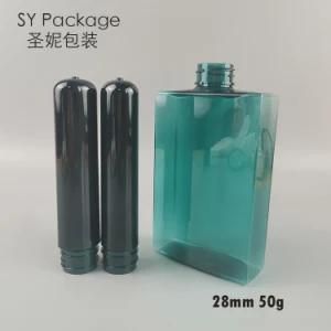 Cosmetic Useage 28mm 50g Green Color Pet Preform