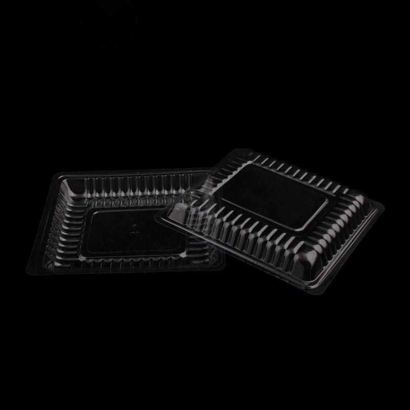 2020 Most popular microwave transparent plastic takeaway bento lunch box Food Packaging Tray