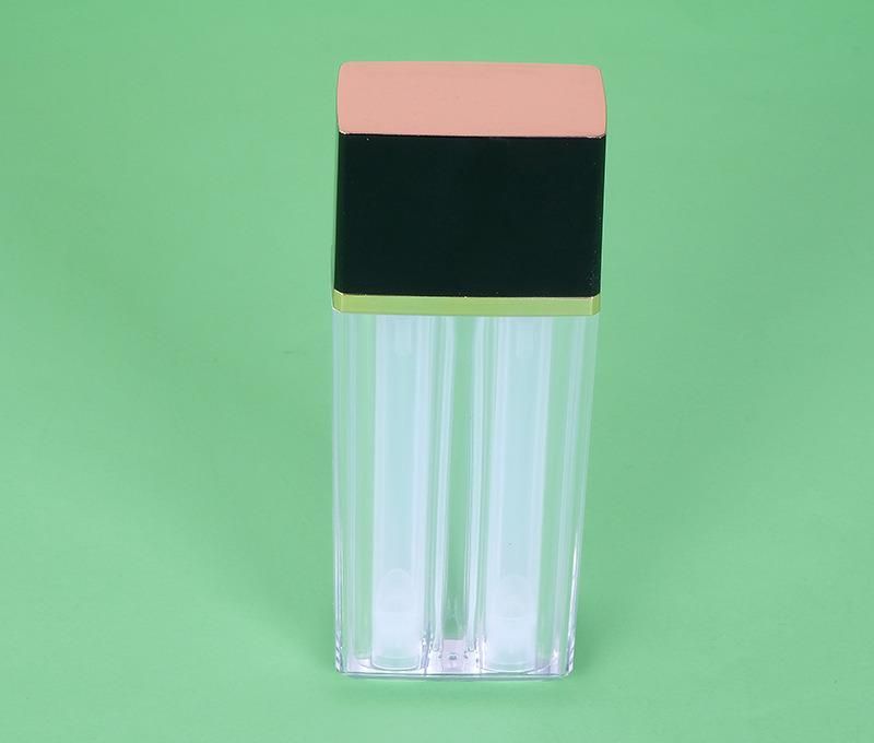 15ml *2 Double Tube Empty Plastic Square Bottle for Skin Care Products Liquid Foundation Serum
