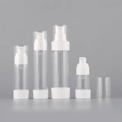 50ml 30ml 15ml 100ml Plastic Bottles Green Colour Lotion Bottles with Airless Pump