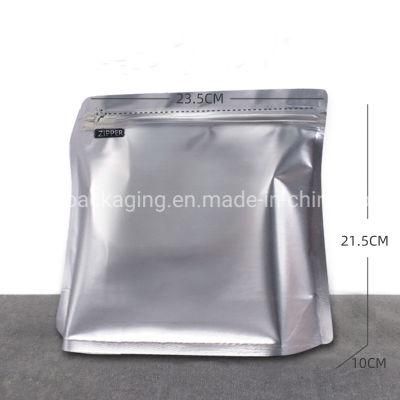 Food Grade Coffee Pouch Custom Flexible Packaging Flat Square Bottom Reusable Aluminum Foil Matte Zip Lock Coffee Bag