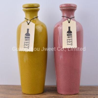 700 Ml Ceramic Porcelain Gin Bottle