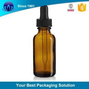 10ml Aluminum Dropper Amber Glass Essential Oil Bottle for Cosmetic Packaging