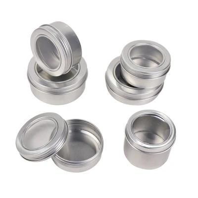 Window Screw Cap 15g Foof Tea Aluminum Jar Container