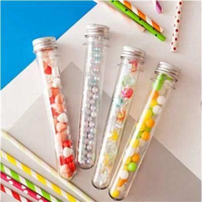 Aluminum Caps 4 5 6 Inches Round Plastic Tubes for Crafts Snacks Packaging