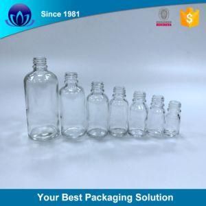 High Quality Clear Glass Bottle with Clear Rubber Dropper for Essential Oil