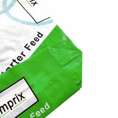 Custom PP Woven Animal Feed Packing Bag 25kg Wholesale Chicken Feed Bag 50kg