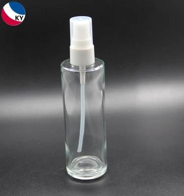 100ml 120ml Cosmetic Clear Glass Frosted Spray Pump Bottle