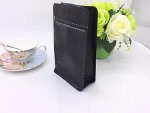 250g Plastic Block Bottom Coffee Bag with Valve and Zipper