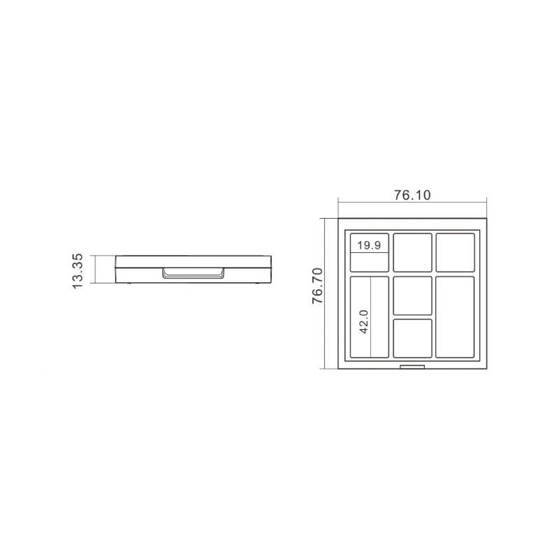 T369 7 Colors Customized New Design High Quality Empty Plastic Highlight Concealer Eye Shadow Palette
