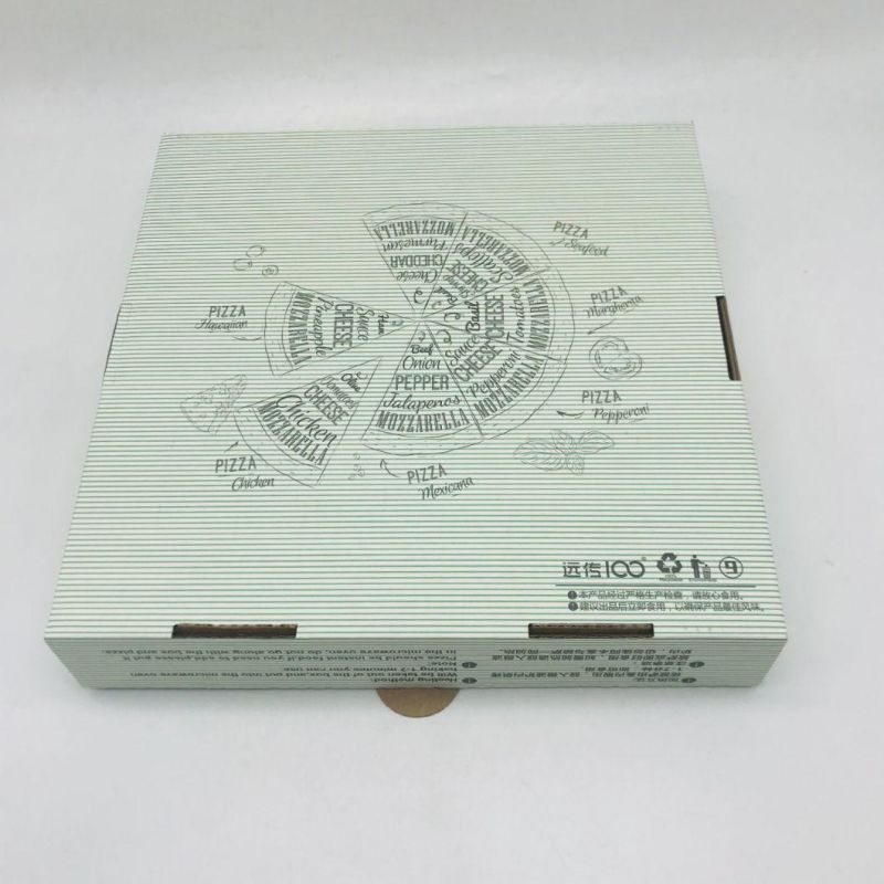 Disposable 9" Suqare Pizza Box Biodegradable Clamshell Take out Pizza Box for Family
