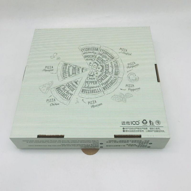 Disposable 9" Suqare Pizza Box Biodegradable Clamshell Take out Pizza Box for Family