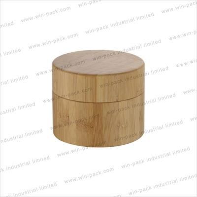 Custom Cosmetic All-Inclusive Bamboo Plastic Cream Jar with Factory Price