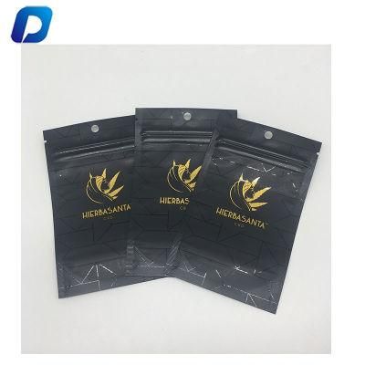 Custom Plastic Packaging Hot Stamping Bag Gold