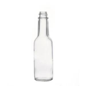 Glass Bottle Factory Transparent Mini 150ml Customize Screw Top Round Wine Glass Bottle with Metal Lids