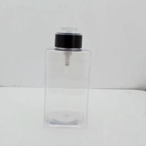 Square Bottle Nail Polish Remover Pump Dispenser Bottle Plastic Nail Pump