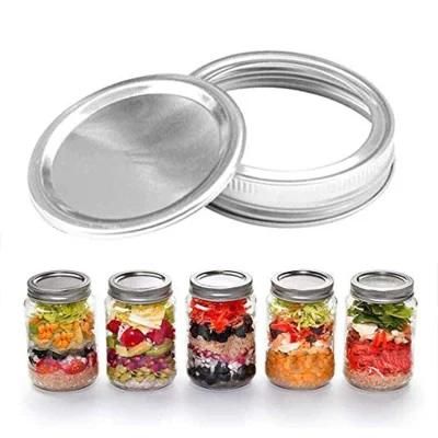 Sale Split Type 70mm 86mm Metal Regular Wide Mouth Glass Canning Mason Jar Lids for Food Storage Jar