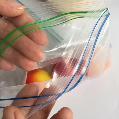 Food Packaging Ziplock Bags LDPE Plastic Double Zipper Resealable Bags