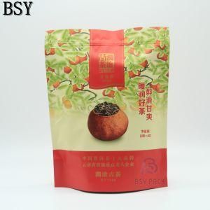 Custom Printed Zipper Food Packaging Pouch Kraft Paper Bag for Coffee Tea