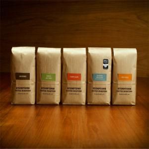 Side Guesset Kraft Paper Coffee Package Bags with Valve