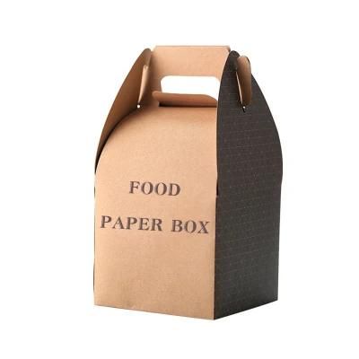 Customized Portable Small Size Birthday Cake Food Packaging Paper Box, Food Cake Portable Box