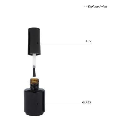 4ml 9ml 15ml Black Nail Polish Bottle